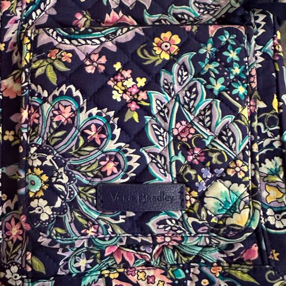 Vera Bradley Dark Blue and Purple Floral & Paisley Ceossbody Bag, Pre-owned - Picture 3 of 3